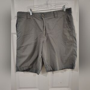 Columbia Gray Flat Front Shorts for Versatile Style